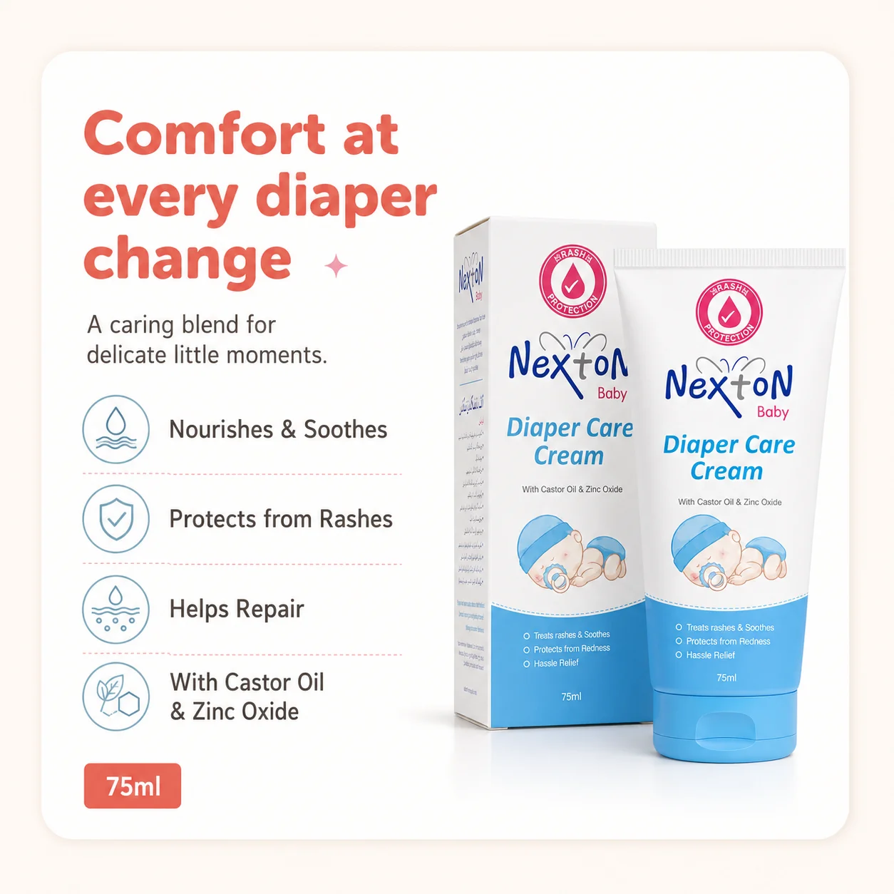 Nexton Baby Diaper Care Cream - Image 2